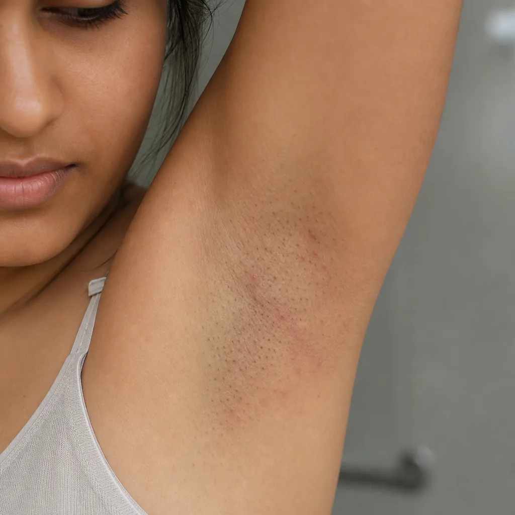 Irritated skin with bumps after waxing or shaving