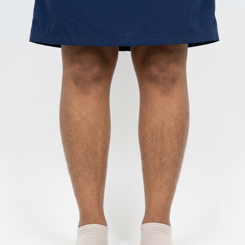 Leg skin before laser hair removal Indian skin tone